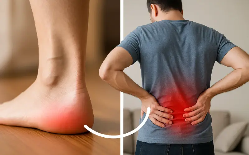 ارتباط صافی کف پا و کمر درد