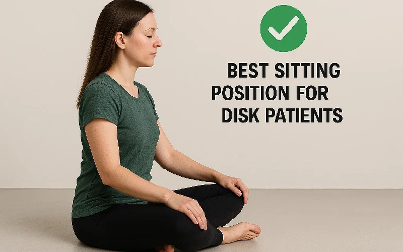 بهترین وضعیت نشستن روی زمین برای بیماران دیسک 