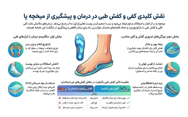 اثرات طولانی مدت کفش و کفی مناسب
