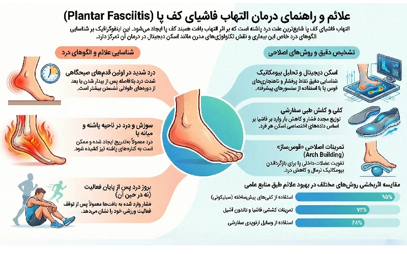 علائم التهاب فاشیای کف پا